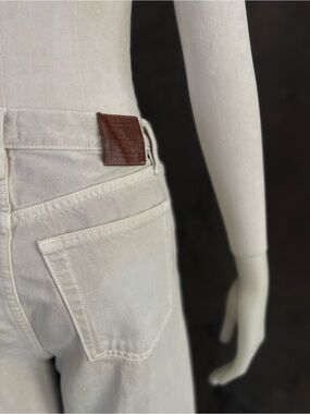 TOTEME Twisted Seam Full Length Smoke Grey Low Rise Organic Cotton Jeans 26/30